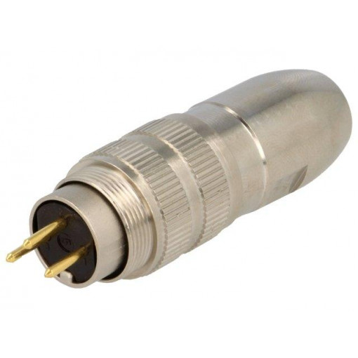0332 03; Connector: M16; plug; male; soldering; for cable; PIN: 3; 5A; 250V; LUMBERG