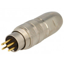 0332 05-1; Connector: M16; plug; male; soldering; for cable; PIN: 5; 5A; 250V; LUMBERG