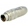 0332 05; Connector: M16; plug; male; soldering; for cable; PIN: 5; 5A; 60V; LUMBERG