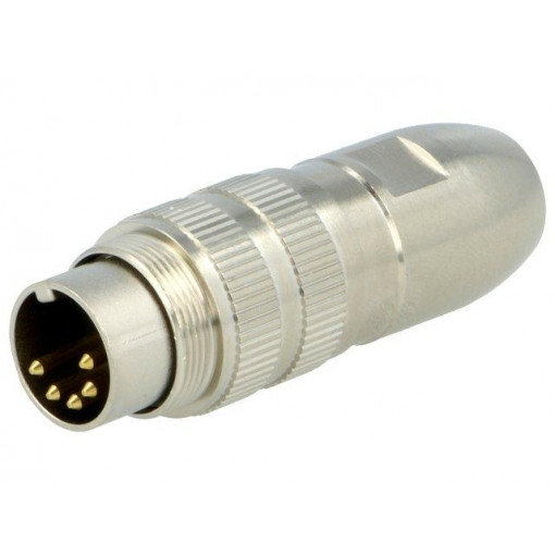 0332 05; Connector: M16; plug; male; soldering; for cable; PIN: 5; 5A; 60V; LUMBERG