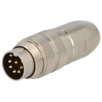 0332 08; Connector: M16; plug; male; soldering; for cable; PIN: 8; 5A; 60V; LUMBERG 0332 08; Connector: M16; plug; male; soldering; for cable; PIN: 8; 5A; 60V; LUMBERG