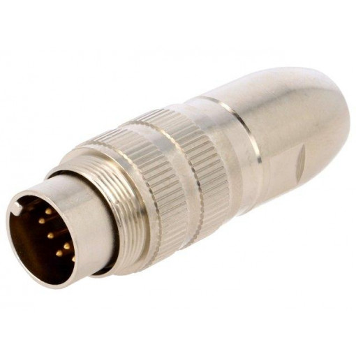 0332 12; Connector: M16; plug; male; soldering; for cable; PIN: 12; 3A; 60V; LUMBERG