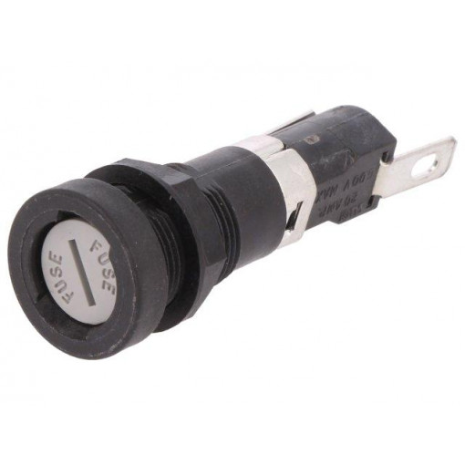 03450611H; Fuse holder; cylindrical fuses; 6,3x32mm; 16A; 250V; -40÷85°C; LITTELFUSE