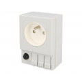 03501.0-00; E-type socket; 250VAC; 6.3A; IP20; DIN; 92x62x48mm; STEGO 03501.0-00; E-type socket; 250VAC; 6.3A; IP20; DIN; 92x62x48mm; STEGO