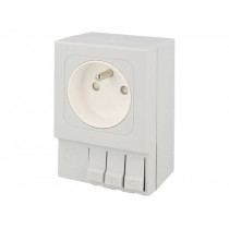 03501.0-01; E-type socket; 250VAC; 16A; IP20; DIN; 92x62x48mm; STEGO 03501.0-01; E-type socket; 250VAC; 16A; IP20; DIN; 92x62x48mm; STEGO