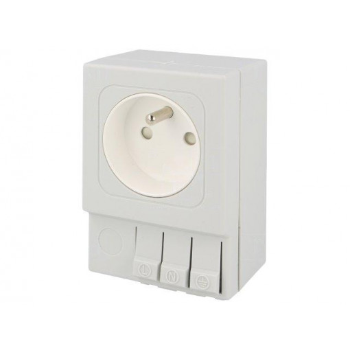 03501.0-01; E-type socket; 250VAC; 16A; IP20; DIN; 92x62x48mm; STEGO 03501.0-01; E-type socket; 250VAC; 16A; IP20; DIN; 92x62x48mm; STEGO