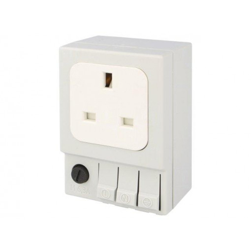 03503.0-00; G-type socket; 250VAC; 6.3A; IP20; DIN; 92x62x48mm; STEGO 03503.0-00; G-type socket; 250VAC; 6.3A; IP20; DIN; 92x62x48mm; STEGO