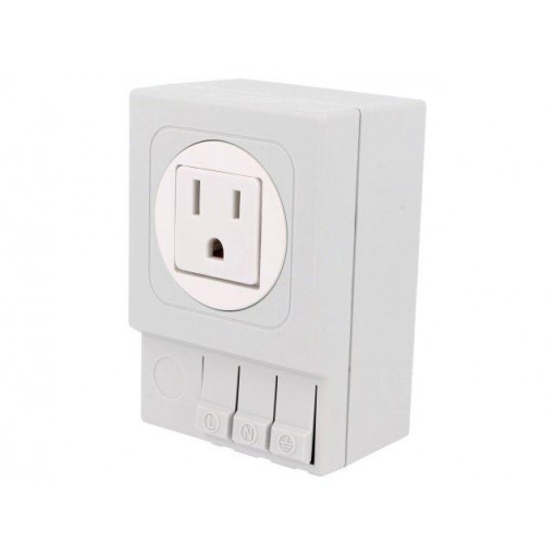 03504.0-01; USA-type socket; 125VAC; 15A; IP20; DIN; 92x62x48mm; STEGO 03504.0-01; USA-type socket; 125VAC; 15A; IP20; DIN; 92x62x48mm; STEGO