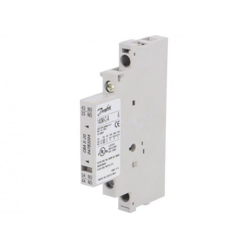 CBA S 20; Auxiliary contacts; Auxiliary contacts: NO x2; side; DANFOSS