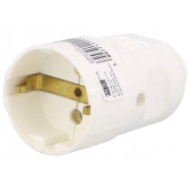 05148; Connector: AC supply; female; socket; 2P+PE; 230VAC; 16A; white; PCE 05148; Connector: AC supply; female; socket; 2P+PE; 230VAC; 16A; white; PCE