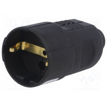 05177; Connector: AC supply; female; socket; 2P+PE; 230VAC; 16A; black; PCE 05177; Connector: AC supply; female; socket; 2P+PE; 230VAC; 16A; black; PCE