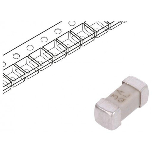 0679L3000-01; Fuse: fuse; quick blow; 3A; 125VAC; 125VDC; SMD; ceramic; Case: 2410; BEL FUSE 0679L3000-01; Fuse: fuse; quick blow; 3A; 125VAC; 125VDC; SMD; ceramic; Case: 2410; BEL FUSE