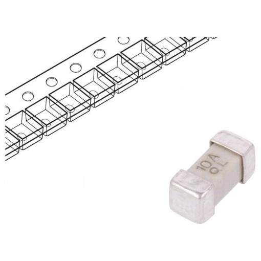 0679L9100-01; Fuse: fuse; quick blow; 10A; 125VAC; 125VDC; SMD; ceramic; Case: 2410; BEL FUSE 0679L9100-01; Fuse: fuse; quick blow; 10A; 125VAC; 125VDC; SMD; ceramic; Case: 2410; BEL FUSE
