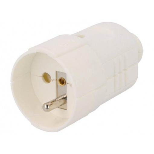 08224; Connector: AC supply; female; socket; 2P+PE; 230VAC; 16A; white; PCE 08224; Connector: AC supply; female; socket; 2P+PE; 230VAC; 16A; white; PCE
