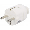 08266; Connector: AC supply; male; plug; 2P+PE; 230VAC; 16A; white; PIN: 3; PCE 08266; Connector: AC supply; male; plug; 2P+PE; 230VAC; 16A; white; PIN: 3; PCE