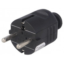 08295; Connector: AC supply; male; plug; 2P+PE; 230VAC; 16A; black; PIN: 3; PCE 08295; Connector: AC supply; male; plug; 2P+PE; 230VAC; 16A; black; PIN: 3; PCE