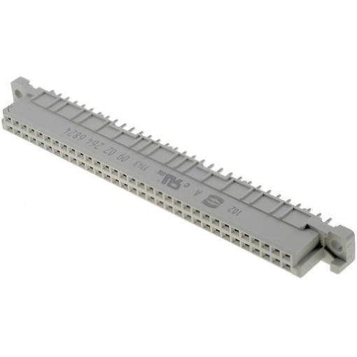 09022646824; Plug; DIN 41612; type B; female; PIN: 64; a+b; THT; straight; 2A; HARTING 09022646824; Plug; DIN 41612; type B; female; PIN: 64; a+b; THT; straight; 2A; HARTING