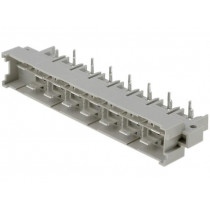 09061152911; Socket; DIN 41612; type H; male; PIN: 15; THT; on PCBs; angled 90°; HARTING