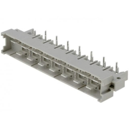 09061152911; Socket; DIN 41612; type H; male; PIN: 15; THT; on PCBs; angled 90°; HARTING