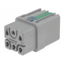 09120052733; Connector: HAN; female; Quick Lock; PIN: 6; 5+PE; size 3A; 16A; 400V; HARTING
