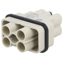 09120062663; Connector: HDC; male; Han Q; PIN: 6(4+2); Compact; HARTING