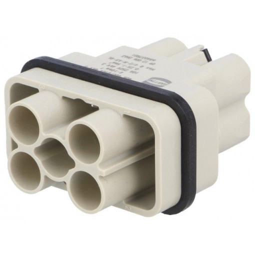 09120062663; Connector: HDC; male; Han Q; PIN: 6(4+2); Compact; HARTING