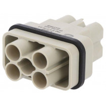 09120062666; Connector: HDC; male; Han Q; PIN: 6(4+2); Compact; HARTING