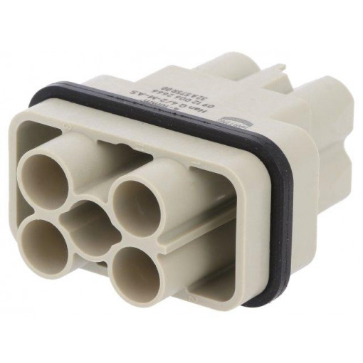 09120062666; Connector: HDC; male; Han Q; PIN: 6(4+2); Compact; HARTING