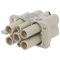 09120062763; Connector: HDC; female; Han Q; PIN: 6(4+2); Compact; HARTING