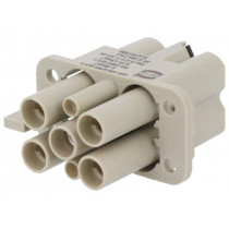 09120062763; Connector: HDC; female; Han Q; PIN: 6(4+2); Compact; HARTING
