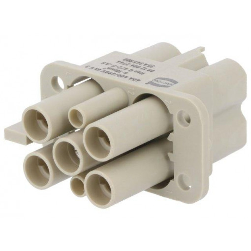 09120062766; Connector: HDC; female; Han Q; PIN: 6(4+2); Compact; HARTING