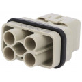 09120063041; Connector: HDC; male; Han Q; PIN: 6(4+2); Compact; crimped; HARTING