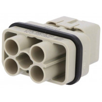 09120063041; Connector: HDC; male; Han Q; PIN: 6(4+2); Compact; crimped; HARTING
