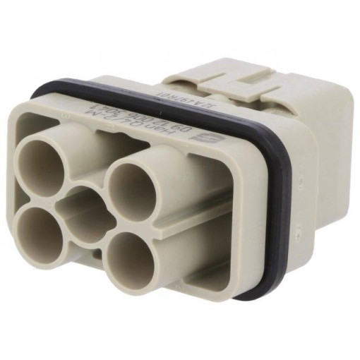 09120063041; Connector: HDC; male; Han Q; PIN: 6(4+2); Compact; crimped; HARTING