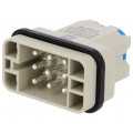 09120082633; Connector: HDC; male; Han Q; PIN: 8; Compact; snap-on (Quick Lock); HARTING