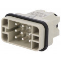09120082634; Connector: HDC; male; Han Q; PIN: 8; Compact; snap-on (Quick Lock); HARTING