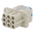 09120082733; Connector: HDC; female; Han Q; PIN: 8; Compact; HARTING