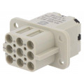 09120082734; Connector: HDC; female; Han Q; PIN: 8; Compact; HARTING