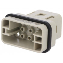09120083001; Connector: HDC; male; Han Q; PIN: 8; Compact; crimped; HARTING