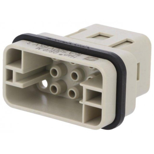 09120083001; Connector: HDC; male; Han Q; PIN: 8; Compact; crimped; HARTING
