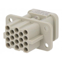 09120173101; Connector: HDC; female; Han Q; PIN: 17; Compact; crimped; HARTING
