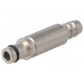 09140006306; Contact; male; Han Modular Pneumatic; Ø6mm pipe; brass; 10bar; HARTING