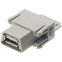 09140014701; Connector: HAN; module; female; Han Modular USB; 1A; 50V; UL94V-0; HARTING