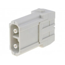 09140022601; Connector: HAN; module; male; Han Modular 40A; PIN: 2; 40A; 1000V; HARTING