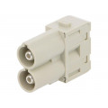 09140022646; Connector: rectangular; module; male; Han Modular 70A; PIN: 2; 70A; HARTING 09140022646; Connector: rectangular; module; male; Han Modular 70A; PIN: 2; 70A; HARTING