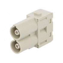 09140022646; Connector: rectangular; module; male; Han Modular 70A; PIN: 2; 70A; HARTING