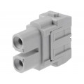 09140022701; Connector: HAN; module; female; Han Modular 40A; PIN: 2; 40A; 1000V; HARTING 09140022701; Connector: HAN; module; female; Han Modular 40A; PIN: 2; 40A; 1000V; HARTING