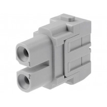 09140022701; Connector: HAN; module; female; Han Modular 40A; PIN: 2; 40A; 1000V; HARTING