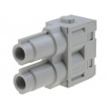 09140022741; Connector: rectangular; module; female; Han Modular 70A; PIN: 2; HARTING 09140022741; Connector: rectangular; module; female; Han Modular 70A; PIN: 2; HARTING