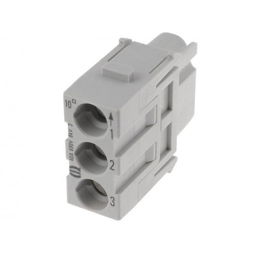 09140032702; Connector: HAN; module; female; Han Modular C; PIN: 3; 40A; 690V; HARTING